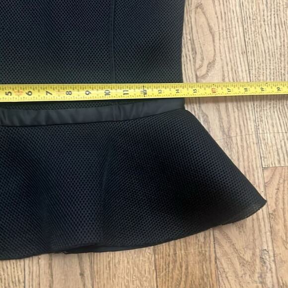 MAJE FEBRIL MESH BLACK PEPLUM TOP SIZE 2‎ - Picture 4 of 6